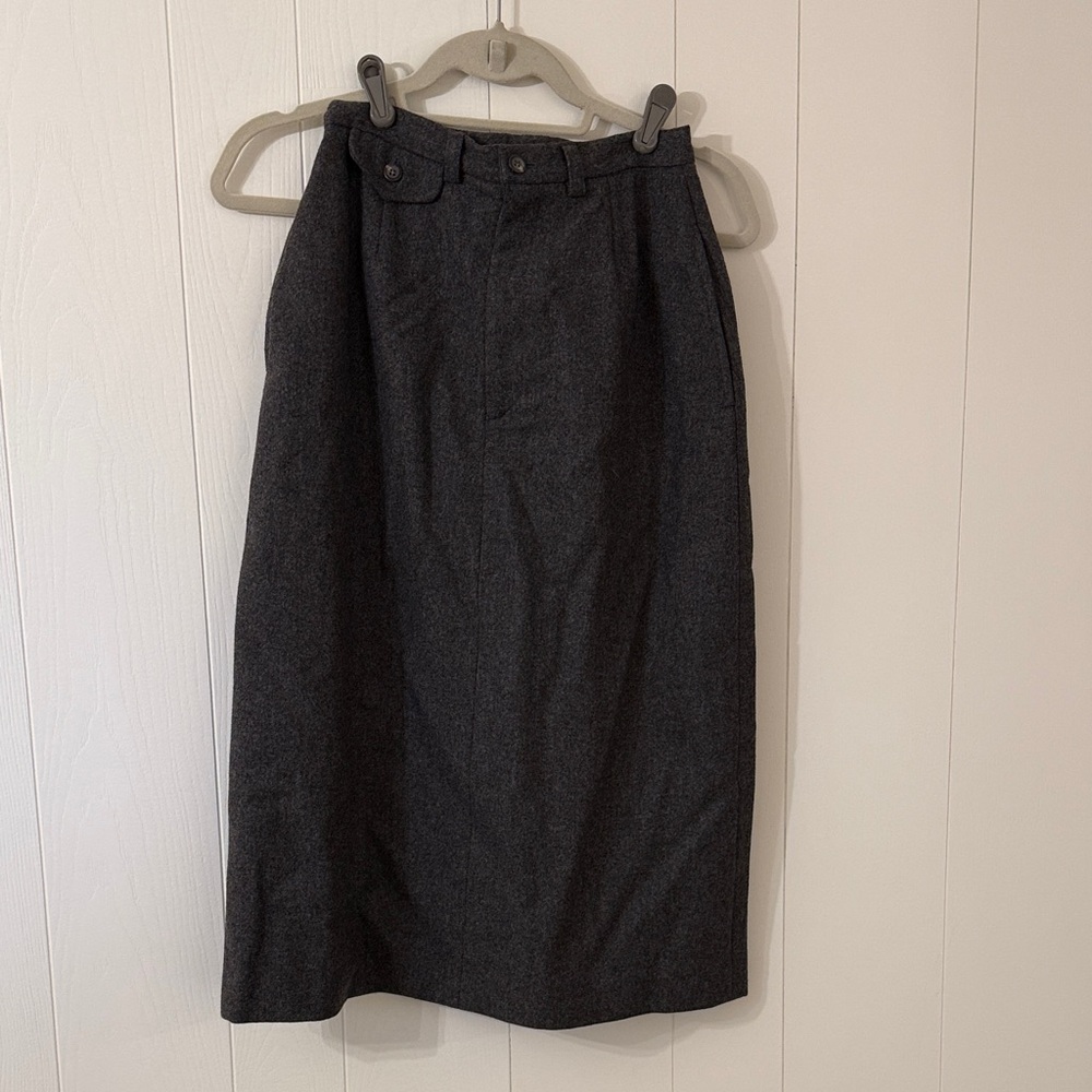 Women’s Gray Skirt 1980s vintage Ralph Lauren